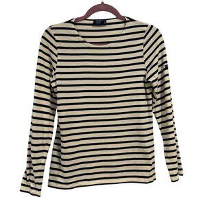 Saint James Authentic Breton Blue White Stripe Top Women's Size 6